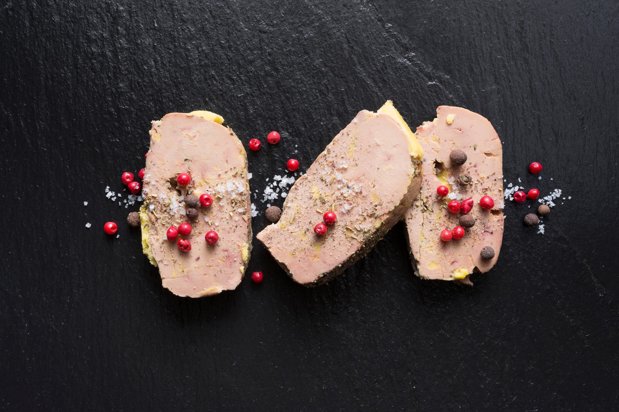 Tranche de Foie gras sur Ardoise
